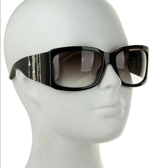 ☀️Christian Dior Sunglasses Black Deluxe Rain Drop Gems☀️ - Picture 3 of 13